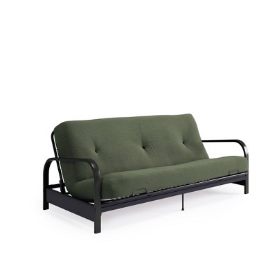 Full Axton Black Metal Arm Futon Frame With Mattress Room Joy Target   GUEST F666e9be 965b 4209 8685 79a96f1762e3