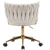 Office Desk Chair, Upholstered Home Office Desk Chairs with Adjustable Swivel Wheels - 2 of 4