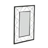 Wooakway 36" x 24" Black Rectangle Wall Mirror with Vintage Finish - 4 of 4