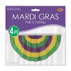 Beistle Mardi Gras Fabric Bunting, 4' x 2', (1/Pkg) Multicolored - 3 of 4