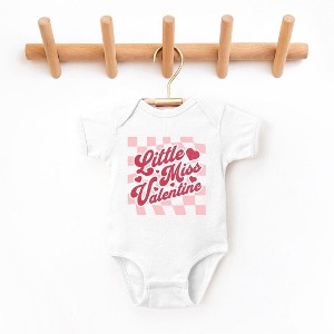The Juniper Shop Checkered Little Miss Valentine Baby Bodysuit - 1 of 2