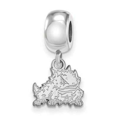 Black Bow Jewelry Sterling Silver Texas Christian Horned Frogs NCAA Bead Charm