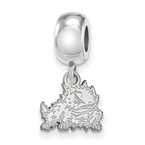 Black Bow Jewelry Sterling Silver Texas Christian Horned Frogs NCAA Bead Charm - 1 of 4