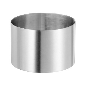 Unique Bargains Stainless Steel Seamless Nonstick Mirror Coating Round Cake Ring - 1 of 4