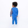 Mixed Up Clothing Baby Crewneck Sweatshirt and Jogger Pant Set - Blue Multicolor - 4 of 4