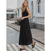 INSPIRE CHIC Women's Sleeveless Square Neck Casual Swing Summer Boho A-Line Maxi Dresses - 4 of 4