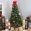 Sunnydaze Indoor Unlit Faux Tannenbaum Slim Evergreen Christmas Tree with Hinged Branches - Green - 4 of 4