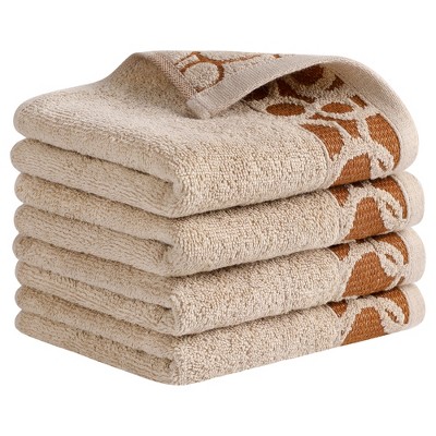 REGALWOVEN Cotton Jacquard Bathroom Face Gym and Spa Home Soft Absorbent Hand Towel 13" x 29"