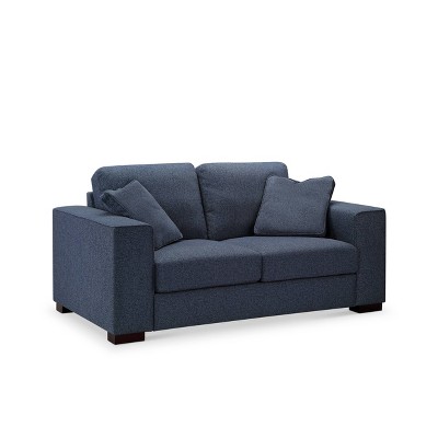 Amelia Fabric Loveseat Blue - Abbyson Living