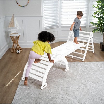 White Pine Montessori Indoor Climbing Set with Slide