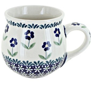 Blue Rose Polish Pottery K090  Manufaktura Bubble Mug - 1 of 2