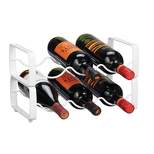 mDesign Metal Wine Rack Storage Organizer, 3 Bottles Each - 2 Pack