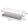 iDesign Fridge Produce Bin with Drainage Tray and Lid -  Clear/Gray - 2 of 4