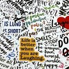 Wrapables Waterproof Vinyl Stickers for Water Bottles, Laptop, Phones, Skateboards, Decals for Teens, 100pcs, Quotes - 4 of 4