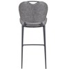Zuo Terrence Barstool Vintage Gray - 4 of 4