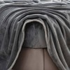 Isla Jade California King Velvet Plush Solid Sheet Set Dark Gray - 4 of 4