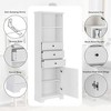 NicBex 68.3 Inch Tall Bathroom Storage Cabinet,Slim Storage Cabinet with 3 Drawers and Adjustable Shelf - 4 of 4