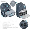 Hudson Baby Premium Diaper Bag Backpack and Changing Pad, Blue, One Size - 4 of 4