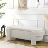 NicBex Modern Chenille Pull-Open Top Ottoman Bench,Upholstered Oval Storage Ottoman for Living Room,Bedroom - 4 of 4