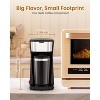 R.W.FLAME Single Serve Coffee Maker--Fast Brewing with Grounds and Tea Bags (Not for K-Cups), Includes 14oz Travel Mug, One-Touch Operation - 2 of 4