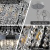 BAOURE 20in Modern Crystal Pendant Chandelier with Golden Finish – Elegant 11-Light Hanging Light Fixture Tiered Design for Dining Room, Living Room - 3 of 4