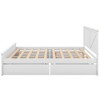 CAVINAS Platform Bed Queen Size Modern Pine Bed Frame with Headboard, Footboard and 4 Storage Drawers for Bedroom - 3 of 4