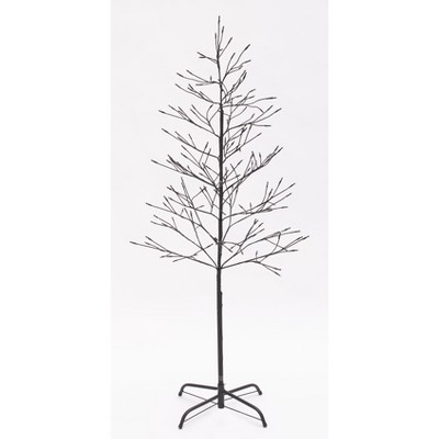 Lakeside White Lighted Twig Tree - Outdoor Christmas Decoration – 5’