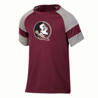NCAA Florida State Seminoles Boys' Gray Poly T-Shirt