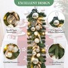 Prelit 6 Ft Christmas Garland with Lights, Battery Operated Waterproof Indoor Outdoor Lighted Garland with 20 Warm White Led Lights - 4 of 4