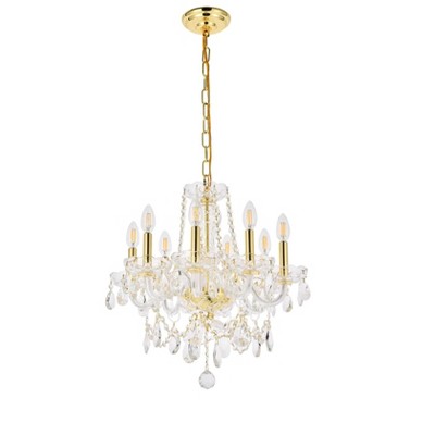 Princeton 20'' Chrome Chandelier with Clear Royal Cut Crystal