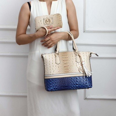MKF Collection Autumn Crocodile Skin Tote Bag with Wallet by Mia K — фото 2