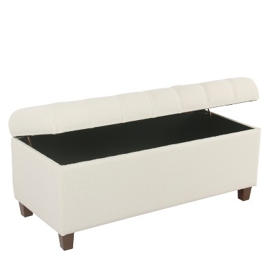 Ainsley Button Tufted Storage Bench - HomePop, 4 of 12