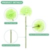 Unique Bargains Plastic Silk Durable Artificial Chrysanthemum Ball Flowers 11" - 2 of 4
