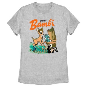 Women's Bambi Retro Poster T-Shirt - 1 of 4