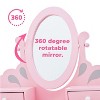 Teamson Kids Princess Rapunzel Wooden 2-pc. Play Vanity Set, Pink/Grey - 4 of 4