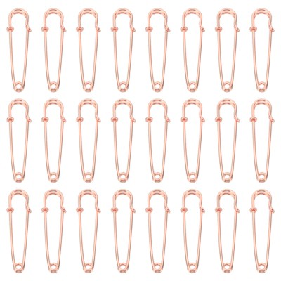 Unique Bargains Metal DIY Blankets Crafts Brooch Making Home Sewing Large Safety Pins 60 Pcs
