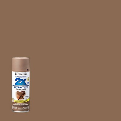 Rust-oleum 12oz 2x Painter's Touch Ultra Cover Spray Paint Brown : Target