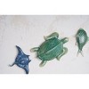 Beachcombers 11.45"H x 2.95"L x 16.53"W Fish Ceramic Sculptural Wall Art Décor Set of 3 - 4 of 4