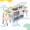 Hibachi Grill Wooden Kids Playset w/ Stools, Table Settings and Over 25 Toy Food Pieces - Noodles, Tongs, Meats, Veggies - Everything Your Little Chef - 2 of 4