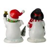 Northlight Glittered Snowman Christmas Stocking Holders - 5.75" - Set of 2 - 4 of 4