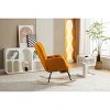 VASIP  Teddy Fabric Rocking Chair  with Adjustable Footrest and Side Storage,Comfortable and Quiet, for Living Room - 2 of 4