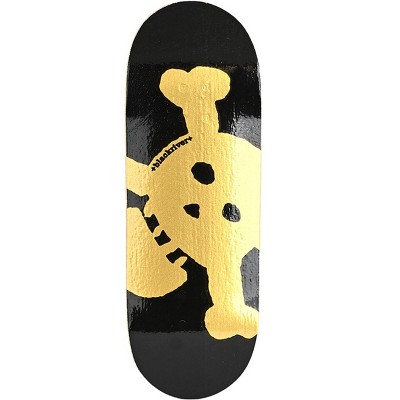 Blackriver Fingerboard Deck - Gold New Skull