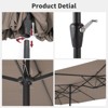 COZONY 15FT Double-Sided Patio Umbrella with Base, Outdoor Market Umbrella with Crank, Poolside Garden Backyard Shade Umbrella - 3 of 4