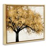Stupell Industries Traditional Tree with Autumn Leaves over Neutral Floating Frame Canvas Art, Gold, 21" x 17" - 2 of 4