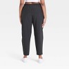 Women's Stretch Woven High-Rise Taper Pants - All In Motion™ Black XXL