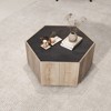 NicBex Modern 20.5" Hexagonal Coffee Table with Drawer for Living Room and Office - 3 of 4