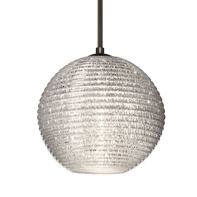 Besa Lighting Kristall 8 1 - Light Pendant in  Bronze