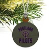 Portland Pilot Mini Small Tiny Wood Christmas Tree Holiday Ornament - 3 of 4