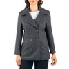Alpine Swiss Emma Women's Wool Peacoat – Double-Breasted 3/4 Length Overcoat, Stylish & Warm Blazer for Fall & Winter - 3 of 4