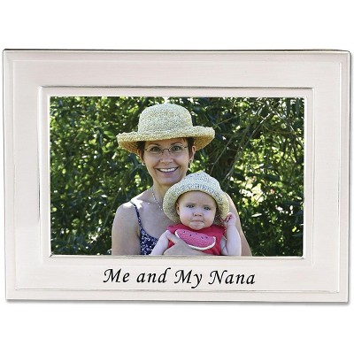 Lawrence Frames Brushed Metal 4x6 Me and My Nana Picture Frame - Sentiments Collection 508264